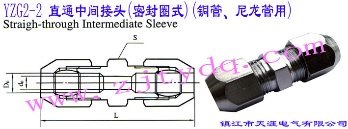 YZG2-2 ֱͨg^(ܷȦʽ)(~)Straight-through Intermediate Sleeve